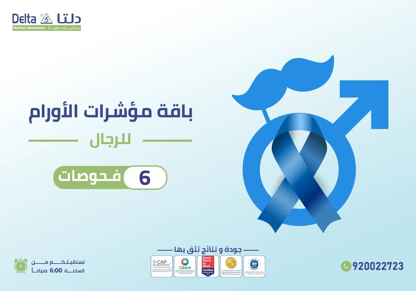 باقة مؤشرات الأورام للرجال